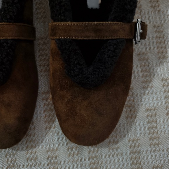 Alaïa Brown Lambswool Mary Jane Shoes - Picture 3 of 7